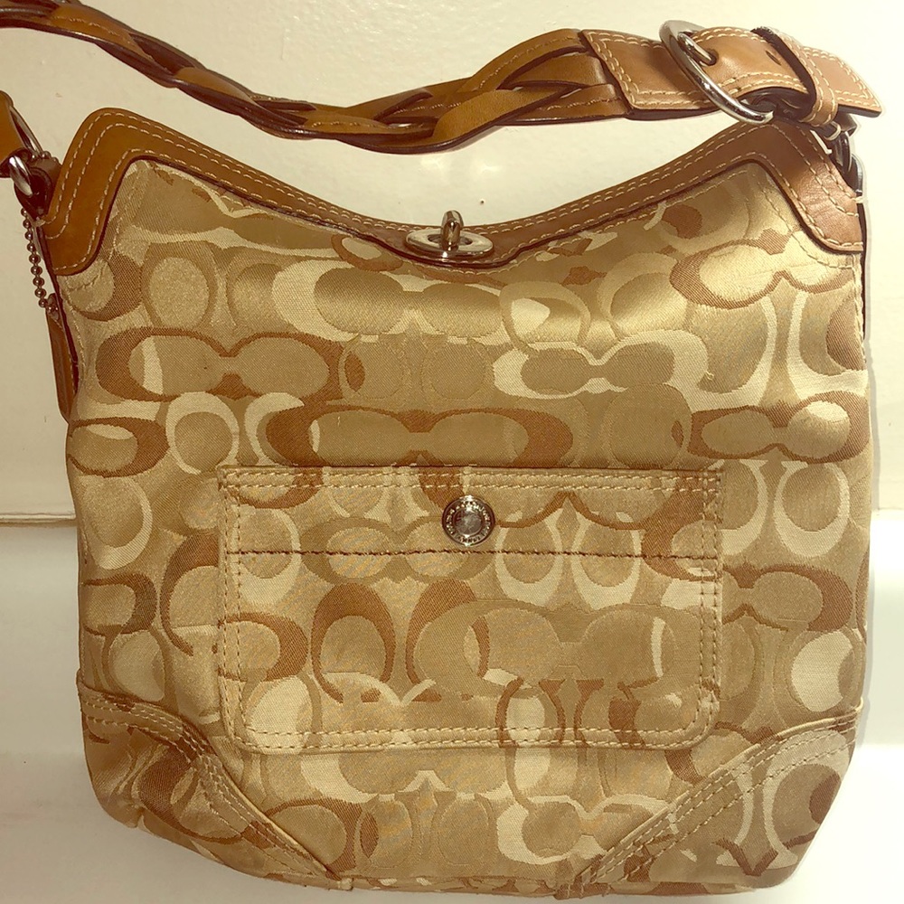 Coach classic Canvas Hobo Bag